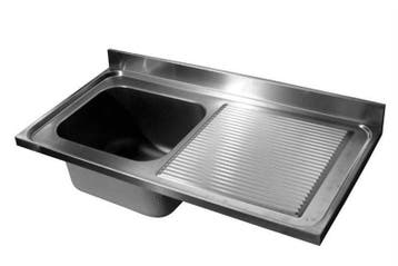 Spoeltafelblad RVS | spoelbak links | 120x70x40 cm, Verzenden, Nieuw in verpakking
