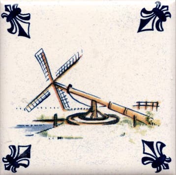 KLM Airline Business Class Delft Blue Tile Coaster - 75×75, Verzenden, Zo goed als nieuw