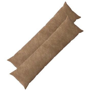 vidaXL Kussensloop 2 pcs HEERLEN Taupe 40 x 145 cm, Verzenden, Nieuw