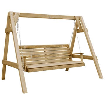 vidaXL Schommelbank 205x150x157 cm geïmpregneerd grenenhout, Tuin en Terras, Verzenden, Nieuw