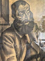 Leo Gestel (1881-1941) - Portret man, Houthakker