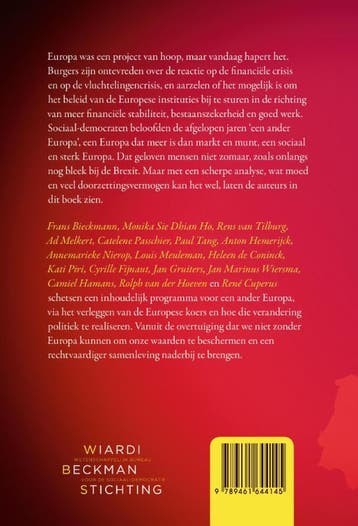 De belofte van een ander Europa / Jaarboek voor de, Verzenden, Gelezen, Frans Bieckmann