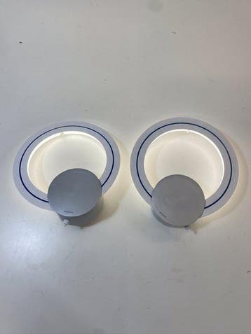 Philips - Wandkandelaar (2) - Metaal, Glas, Plastic
