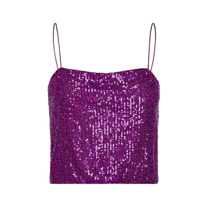 Baum und Pferdgarten • pailletten top • XS, Kleding | Dames, Tops, Paars, Nieuw, Maat 34 (XS) of kleiner, Verzenden