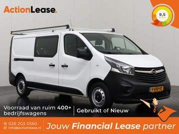 Opel Vivaro Dubbel cabine L2 H1 2019 Diesel Handgeschakeld, Vivaro, Wit, Nieuw, Lease