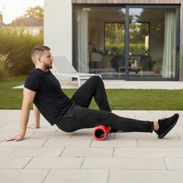 Fasciaroller massagerol - rood, Set van 2, Verzenden, Nieuw