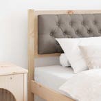 vidaXL Hoofdbord Anders Bruin en taupe 90 cm Massief, Verzenden, Nieuw, Bruin, Hout