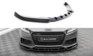 Voorspoiler V.2 Audi TT S-Line / TTS 8S Maxton Glans Zwart, Ophalen of Verzenden, Nieuw