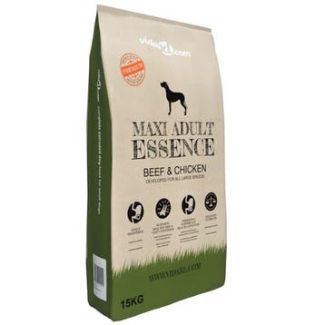 vidaXL Premium hondenvoer droog Maxi Adult Essence Beef &, Verzenden, Nieuw