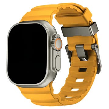 Apple Watch Ranger bandje - siliconen - geel - Geel / 44 ·, Verzenden, Nieuw