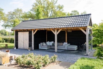 Douglas zadeldak 10×4 m – Type Gent – €5.149 excl. btw, Ophalen of Verzenden, Nieuw, Veranda
