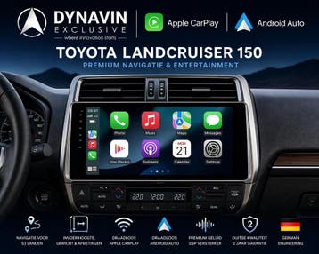 Navigatie Toyota Landcruiser 150 carkit android 15 carplay, Ophalen of Verzenden, Nieuw