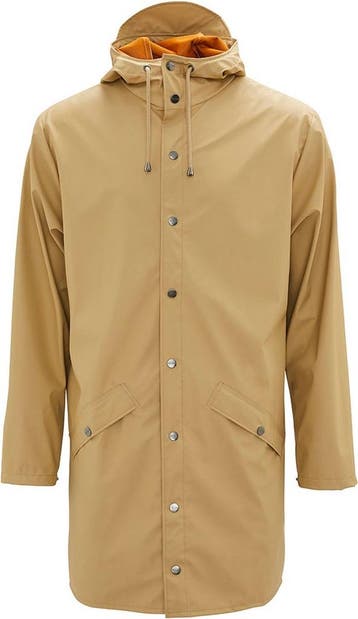 Rains Maat XS/S Long Jacket 1202 Regenjas - Unisex - Zand, Verzenden, Nieuw