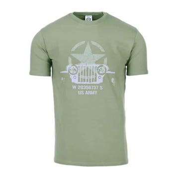 T-shirt Allied Star - Willy jeep - Maat XL, Caravans en Kamperen, Verzenden, Nieuw