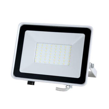 LED bouwlamp - Wit - 50W - 4000 lumen - Met beugel, Tuin en Terras, Buitenverlichting, Verzenden, Wandlamp, Netvoeding, Led