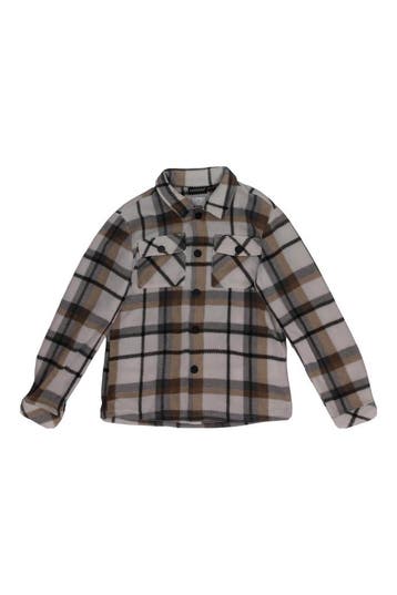 Unsigned Overhemd Jongens in maat 134 Beige, Verzenden, Zo goed als nieuw, Unsigned, Jongen of Meisje