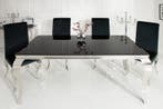 Elegante design eettafel MODERN BAROK 180cm zwart, Ophalen of Verzenden, Nieuw