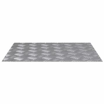 vidaXL Trapmatten 4 st 60 x 50 cm Zilver Aluminium, Verzenden, Nieuw