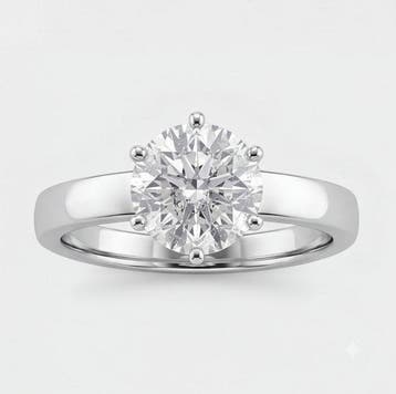 Ring - 14 karaat Witgoud - 0.90ct. tw. Diamant (Natuurlijk), Nieuw