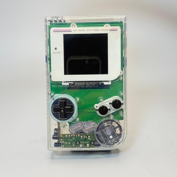 Nintendo - Nintendo Game Boy DMG-01 Clear Shell IPS Backlit, Spelcomputers en Games, Spelcomputers | Overige Accessoires