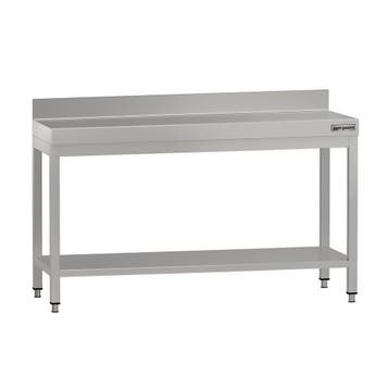 GGM Gastro | RVS werktafel ECO - 1500x600mm - met onderschap, Verzenden, Nieuw in verpakking, Meubilair