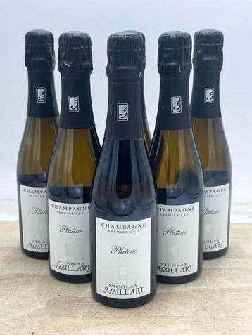 Nicolas Maillart, Platine - Champagne Premier Cru - 6 Halve, Nieuw
