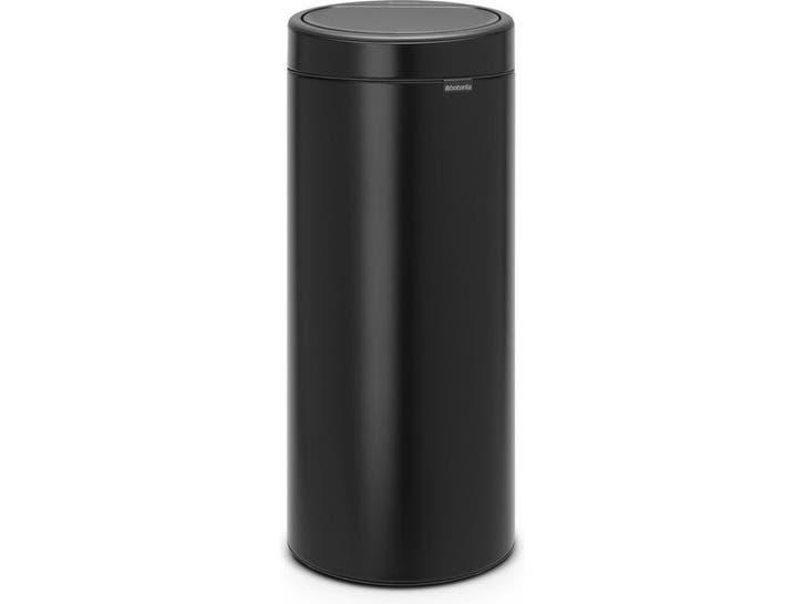Brabantia Touch Bin - Prullenbak - 30 liter - Matt Black, Huis en Inrichting, Woonaccessoires | Prullenbakken, Zo goed als nieuw