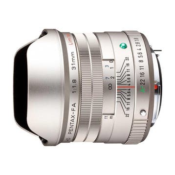 Pentax HD FA 31mm f/1.8 Limited K-mount Zilver objectief, Audio, Tv en Foto, Fotografie | Lenzen en Objectieven, Verzenden, Gebruikt