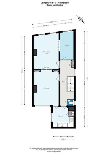 Te huur: Appartement Leidsekade in Amsterdam, Noord-Holland, Appartement, Amsterdam