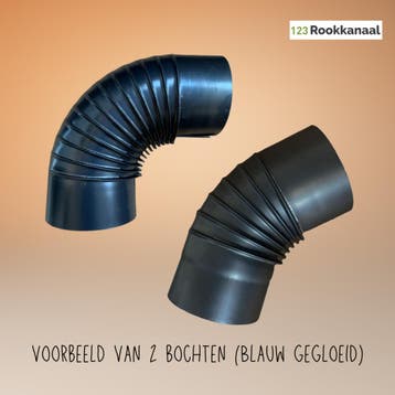 Geblauwde pijp 0,6mm / kachelpijpen bij 123rookkanaal, Ophalen of Verzenden, Nieuw, Hout, Vrijstaand