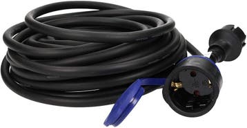 10 meter verlengsnoer - IP44 outdoor - Rubberkabel - H07RN-F, Ophalen of Verzenden, Nieuw