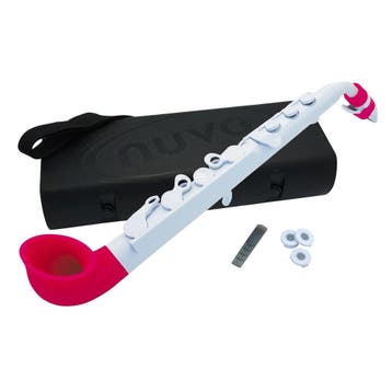 NUVO jSAX 2.0 wit-roze saxofoon in C lichtgewicht met, Ophalen of Verzenden, Nieuw