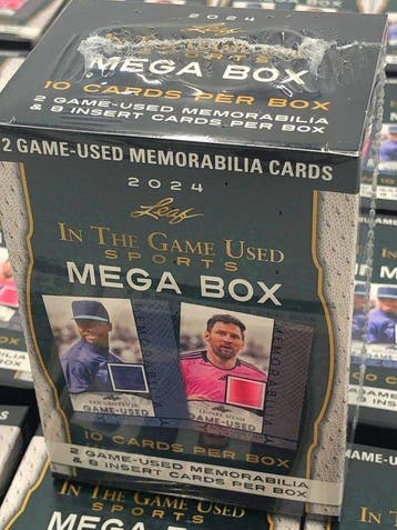 2024 Leaf In the Game Used Sports Relic Cards MEGA BOX - 1, Verzamelen, Nieuw