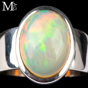 Natuurlijke Welo Opal Geel - Uitzonderlijke Reflexen -