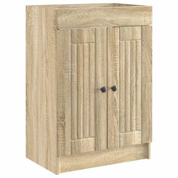 vidaXL Badkamer onder wastafel kast Sonoma Eiken 56 x 37,5 x, Verzenden, Nieuw
