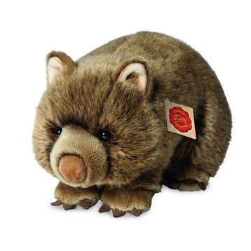 Wombat knuffel - pluche - bruin - 26 cm - Hermann Teddy, Verzenden, Nieuw