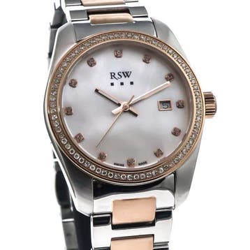 RSW - Swiss Made Diamond Watch - RSWL143-SR-DD-7 - Zonder, Nieuw