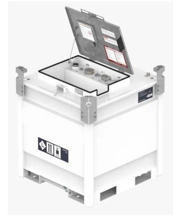 Dieseltank IBC 850 liter stalen Dieseltank met Dieselpom..., Nieuw