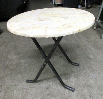 Ronde Statafel laag, Bø80 x H74cm