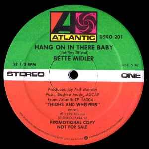 12 inch gebruikt - Bette Midler - Hang On In There Baby, Verzenden, Zo goed als nieuw