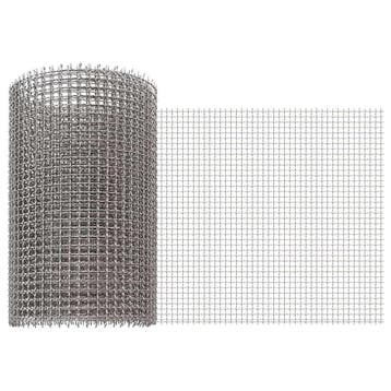 vidaXL Gaas Scherm 20 x 200 cm 3 Mesh RVS 201 Zilverkleurig, Verzenden, Nieuw, IJzer