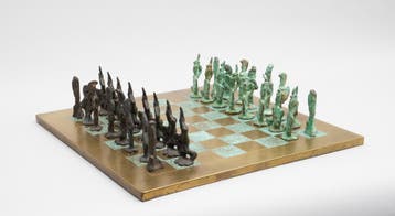 Een schaakbord, midden 20e eeuw, Antiek en Kunst