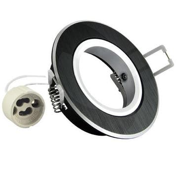 Inbouw spot GU10 - aluminium - rond armatuur - geborsteld, Ophalen of Verzenden, Nieuw