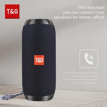 Draagbare Bluetooth Speaker T&G TG117 - Waterdicht, TWS Ster, Verzenden, Nieuw