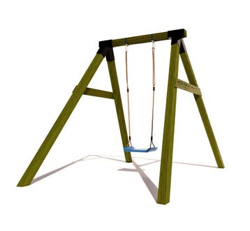 Houten Schommel BK Black Vierkant Hout Enkel, Ophalen of Verzenden, Nieuw