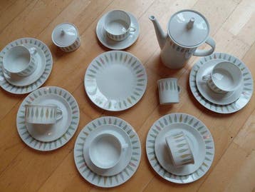 Rosenthal - Berlin Tiergarten - Koffieservies voor 6 -