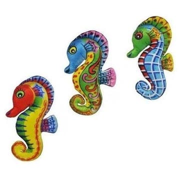 Zeepaardjes knuffels set - pluche - 27 cm - 3 stuks, Verzenden, Nieuw