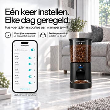 Happy Things® SmartBite Automatische Voerbak Kat met Camera, Ophalen of Verzenden, Zo goed als nieuw
