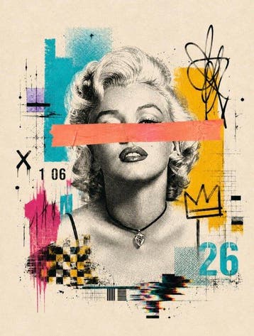 Eric Brumette - MARILYN MONROE VS JEAN MICHEL BASQUIAT -