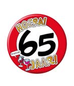 Feestelijke bierviltjes hoera 65 jaar, Hobby en Vrije tijd, Feestartikelen, Verzenden, Nieuw, Feestartikel, Verjaardag